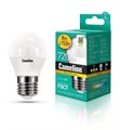 Лампа светодиодная LED8-G45/830/E27 8Вт шар 3000К тепл. бел. E27 720лм 170-265В Camelion 12392 439687 - фото 16757879