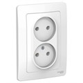 Розетка 2-м СП Blanca 16А IP20 250В без заземл. без защ. шторок бел. SE BLNRS000021 1210262 - фото 16758009