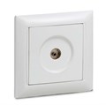 Розетка телевизионная TV СП Valenzo 6027 16А IP20 бел. ASD / IN HOME 4690612006413 464663 - фото 16758042