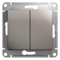 Переключатель проходной 2-кл. СП Glossa 10А IP20 (сх. 6) 10AX механизм платина SE GSL001265 454357 - фото 16758096