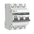 Выключатель автоматический модульный 3п D 25А 4.5кА ВА 47-63 PROxima EKF mcb4763-3-25D-pro 309041 - фото 16758274