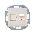Розетка компьютерная СП Simon 15 RJ45 кат.5E Systimax механизм шампань Simon 1591598-034 300936 - фото 16758313