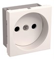 Розетка 1-м 2мод. Праймер РКС-20-20-П-К 10А IP20 45х45 без заземл. бел. IEK CKK-40D-RSB2-K01-K 333444 - фото 16758454