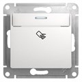 Выключатель карточный 1-кл. 1мод. СП Glossa 10А IP20 (сх. 6) механизм бел. SE GSL000169 275164 - фото 16758506