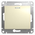 Переключатель проходной 1-кл. СП Glossa 10А IP20 (сх. 6а) 10AX с подсветкой механизм беж. SE GSL000263 275226 - фото 16758520