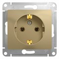 Розетка 1-м СП Glossa 16А IP20 с заземл. механизм титан SE GSL000443 1063792 - фото 16758604