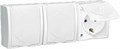 Розетка 3-м ОП Simon15 16А IP54 250В с заземл. с крышкой винт. клеммы бел. Simon 1594437-030 159968 - фото 16758954