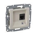 Розетка компьютерная 1-м СП Sedna RJ45 кат.5E UTP неэкранир. механизм беж. SchE SDN4300147 211822 - фото 16759135