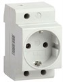 Розетка силовая РАр10-3-ОП с заземл. на DIN-рейку IEK MRD10-16 35072 - фото 16759287