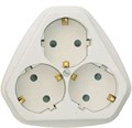 Розетка 3-м СП РС10/16-503 16А IP20 с заземл. защ. шторки бел. Кунцево 5930 78107 - фото 16759430