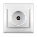 Розетка телевизионная TV 1-м СП Севиль бел. UNIVersal С0027 75171 - фото 16759459
