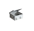 Коробка распределительная ОП 100х100х50мм 8 вводов откид. крышка IP54 сер. Ruvinil 67045 84830 - фото 16759542