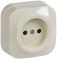 Розетка 1-м ОП GLORY РС20-2-ХК 10А без заземл. крем. IEK ERH10-K33-10 1575880 - фото 16759583