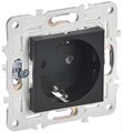 Розетка SKANDY 16А с заземл. без защ. шторок SK-R05Bl черн. IEK SK-R11-16-K02 1836000 - фото 16760247