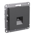 Розетка компьютерная AtlasDesign RJ45 кат.5E механизм базальт SE ATN001483 1742043 - фото 16760487