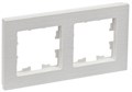 Рамка 2-м BRITE РУ-2-Бр бел. рифленый IEK BR-M22-51-K01 1766139 - фото 16760525