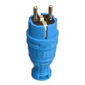 Вилка прямая с заземл. IP44 каучук син. TOKOV TKE-C08-KV-Z 1761975 - фото 16760551