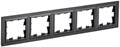 Рамка 5-м BRITE РУ-5-БрЧ черн. IEK BR-M52-K02 1701811 - фото 16760631
