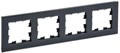 Рамка 4-м BRITE РУ-4-2-БрЧ стекло черн. IEK BR-M42-G-K02 1679828 - фото 16760756