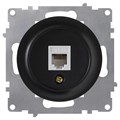 Розетка компьютерная 1-м СП Florence RJ45 кат.5E механизм черн. (1E20701303) OneKeyElectro 2172816 1656680 - фото 16760822