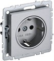 Розетка BRITE РС14-1-0-БрА 16А с заземл. защ. шторки механизм алюм. IEK BR-R14-16-K47 1617415 - фото 16760946