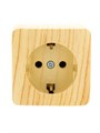 Розетка 1-м ОП Viola с заземл. беленый дуб LEZARD 751-5200-122 536595 - фото 16761573