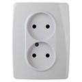 Розетка 2-м СП Эра12 12-2107-01 16А IP20 16AX 250В 2х2P бел. Эра Б0031238 1231742 - фото 16761733