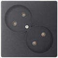 Розетка 2-м СП Simon 24 16А IP20 2х2P без защ. шторок механизм графит Simon 2450457-038 1278955 - фото 16761816