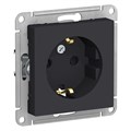 Розетка 1-м СП AtlasDesign 16А IP20 с заземл. защ. шторки механизм карбон SE ATN001045 1240543 - фото 16761931