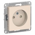 Розетка 1-м СП AtlasDesign 16А IP20 без заземл. защ. шторки механизм беж. SE ATN000249 1240202 - фото 16761933