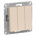 Выключатель 3-кл. СП AtlasDesign 10А IP20 (сх. 1+1+1) 10AX механизм беж. SE ATN000231 1240191 - фото 16761937