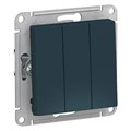 Выключатель 3-кл. СП AtlasDesign 10А IP20 (сх. 1+1+1) 10AX механизм изумруд SE ATN000831 1240449 - фото 16761941