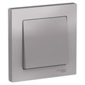 Выключатель 1-кл. СП AtlasDesign 10А IP20 (сх. 1) 10AX в сборе алюм. SE ATN000312 1240226 - фото 16761944