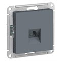 Розетка телефонная 1-м СП AtlasDesign RJ11 механизм грифель SE ATN000781 1240425 - фото 16761987