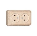 Розетка 2-м ОП Олимп 16А без заземл. сосна UNIVersal 5560858 315925 - фото 16762339 Розетка 2-м ОП Олимп 16А без заземл. сосна UNIVersal 5560858 315925 - фото 16762339