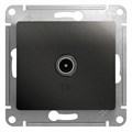 Розетка телевизионная оконечная TV Glossa 1дБ механизм антрацит SE GSL000791 400328 - фото 16762431