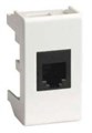 Розетка компьютерная 1-м 1мод. Viva RJ45 кат.5E экранир. бел. DKC 45048 1025735 - фото 16762758