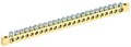 Шина PEN "земля-ноль" 6х9мм 24/2 (24группы/крепеж по краям) IEK YNN11-24-100 269711 - фото 16762771