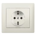 Розетка 1-м СП Galea Life 16А IP20 2P+E с заземл. защ. шторки немецк. стандарт с лицев. панелью механизм перламутр. Leg 771563 246859 - фото 16762895