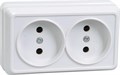 Розетка 2-м ОП Октава 10А IP20 без заземл. бел. IEK ERO20-K01-10-DC 245721 - фото 16762908