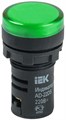 Лампа светосигнальная AD22DS d22мм 12В AC/DC зел. IEK BLS10-ADDS-012-K06 120939 - фото 16763262