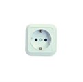 Розетка 1-м ОП 16А IP20 квадрат. с заземл. бел. Makel 45108 55609 - фото 16763427