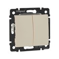 Выключатель 2-кл. СП Valena 10А IP31 250В механизм сл. кость Leg 774305 33821 - фото 16763605