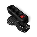 Удлинитель 3х5м с заземл. 16А IP20 S-303 ПВС 3х1 с выкл. черн. UNIVersal 2021 1819888 - фото 16764233