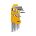 Набор ключей имбусовых HEX 1.5-10мм CrV 9шт Kranz KR-12-5215 1788646 - фото 16764345