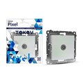 Розетка TV проходная СП Pixel 4DB механизм перламутр. TOKOV ELECTRIC TKE-PX-A1P-C04 1792303 - фото 16764449