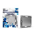 Выключатель 1-кл. СП Pixel 10А IP20 с индикатором механизм алюм. TOKOV ELECTRIC TKE-PX-V1I-C03 1792257 - фото 16764458