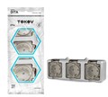 Розетка 3-м ОП Dita 16А IP54 250В с заземл. с прозр. крышкой сер.TOKOV ELECTRIC TKL-DT-R3Z-C06T-IP54 1710663 - фото 16764634