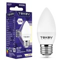 Лампа светодиодная 10Вт С37 3000К Е27 176-264В TOKOV ELECTRIC TKE-C37-E27-10-3K 1660405 - фото 16764849