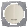 Выключатель 2-кл. СП Florence 10А IP20 с подсветкой механизм беж. (1E31801301) OneKeyElectro 2172802 1656633 - фото 16764857